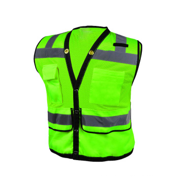 Mesh Hook Loop Safety Gest High Visibility Route Safety Reflective Gest Chalecos de Seguridad